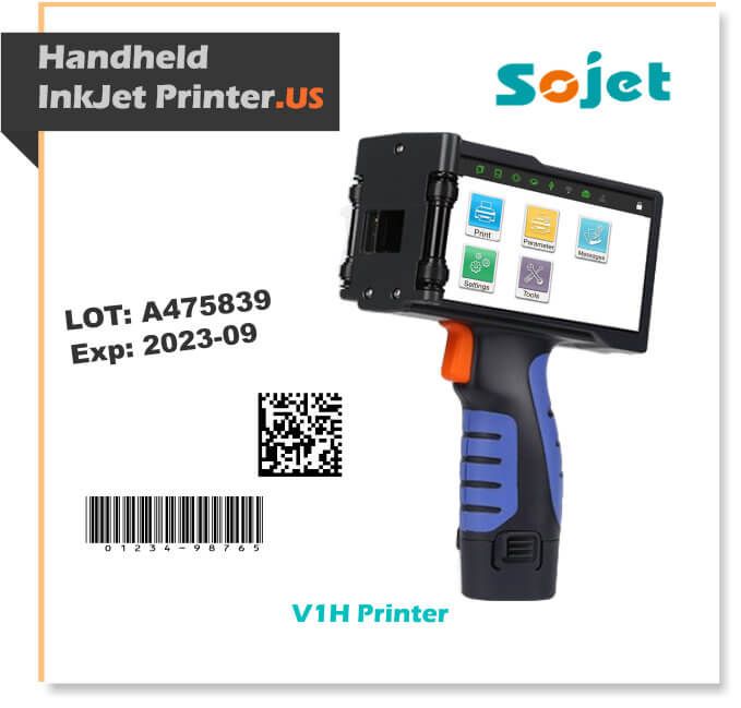 Sojet V1H Handheld Thermal Inkjet Printer and Scanner 
