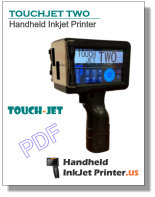 TouchJet Two Handheld Printer datasheet