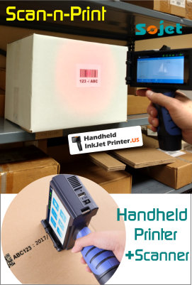Handheld Barcode Printer and Scanner