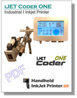 Datasheet Brochure iJET Coder ONE Industrial Inkjet Printer