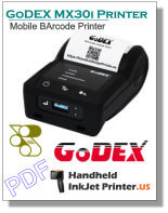 Mobile Printer at Industrial Site MX30i GoDex Printer